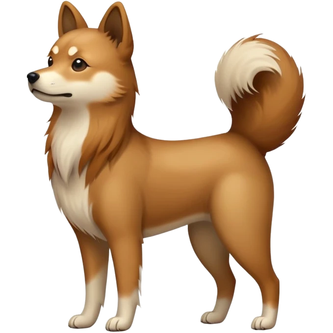 Chinese native dog emoji