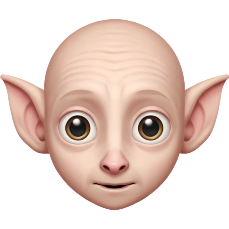 light pink dobby from harry potter face  emoji