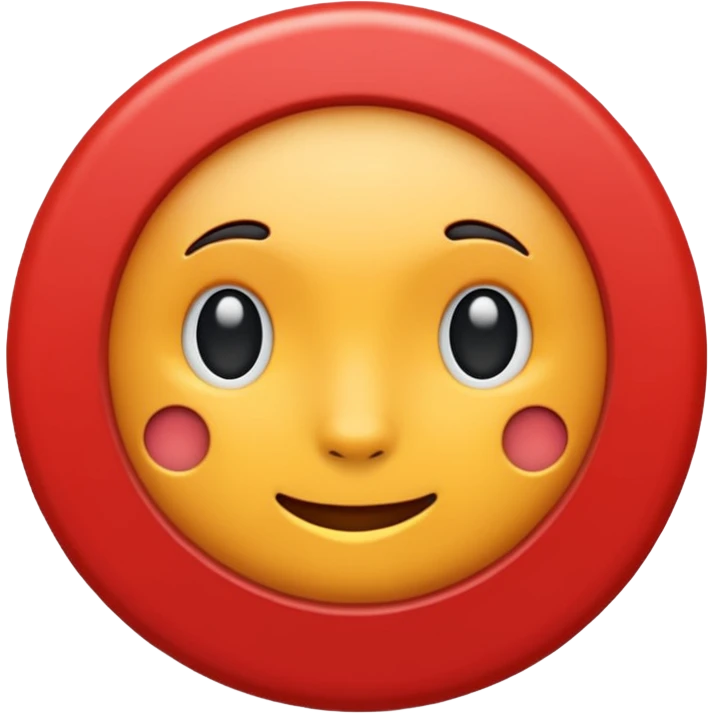 bolinha sólida vermelha para marcar início de frase emoji