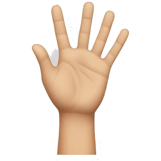 Hands up emoji