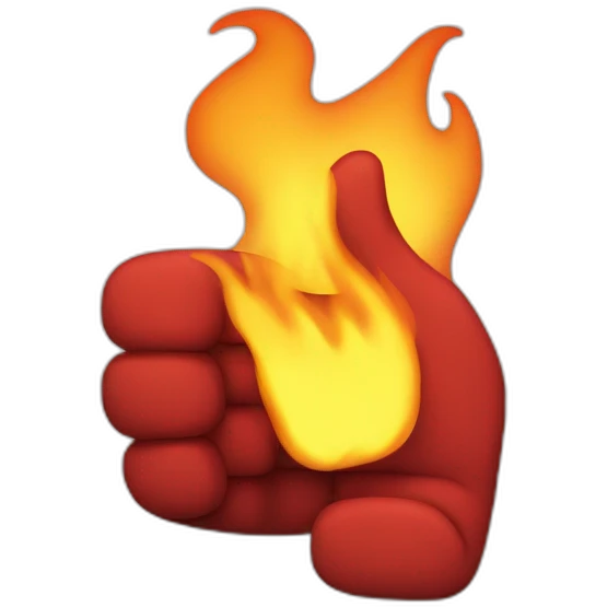 flames thumbs up emoji