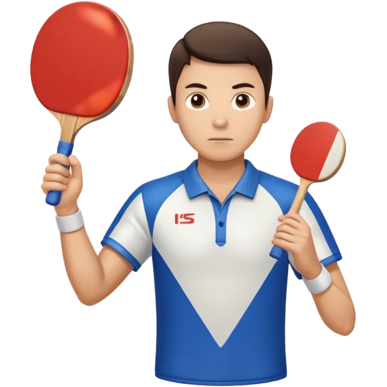 athlette with ping pong rocket emoji