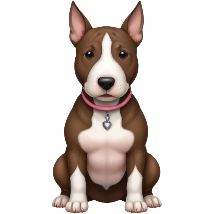 brindle english bull terrier dark brown emoji