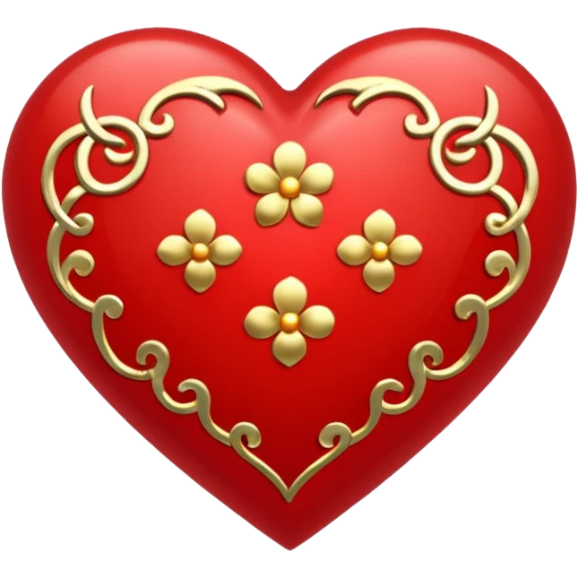 Chinese New Year heart emoji