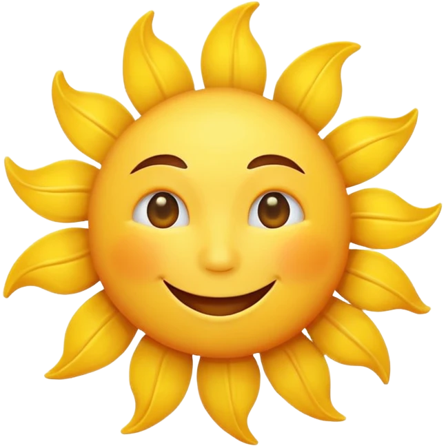 smiling sun emoji emoji