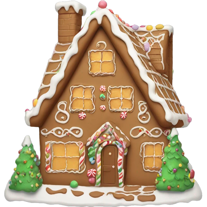 Aesthetic gingerbread house  emoji