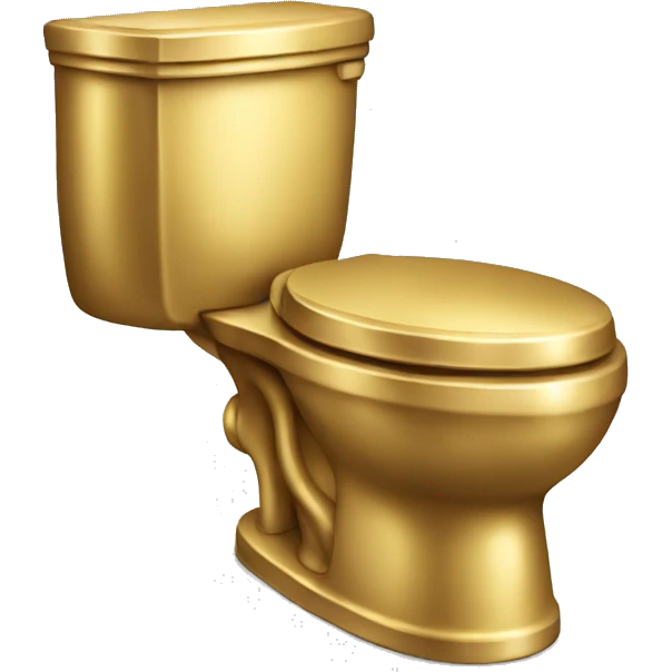 Gold toilet emoji