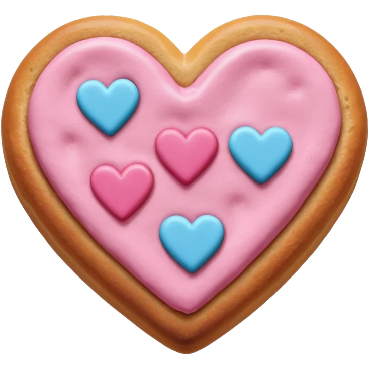 Pan concha en forma de corazón  emoji
