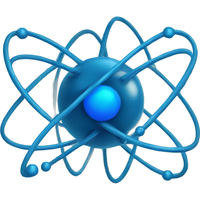 blue atom emoji