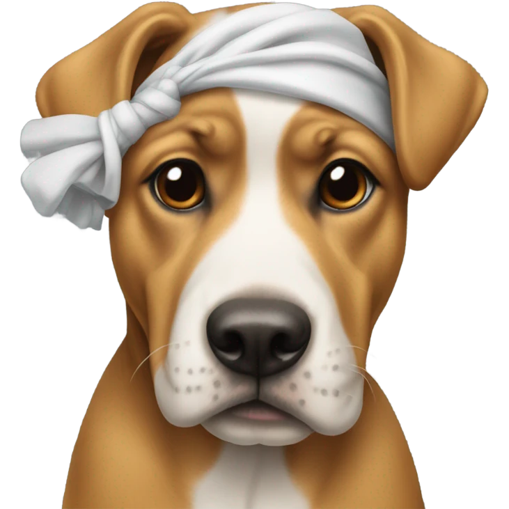 dog wearing a durag emoji