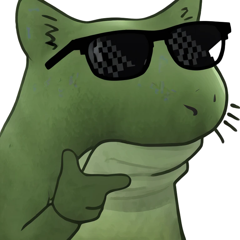 Cat with sunglasses emoji