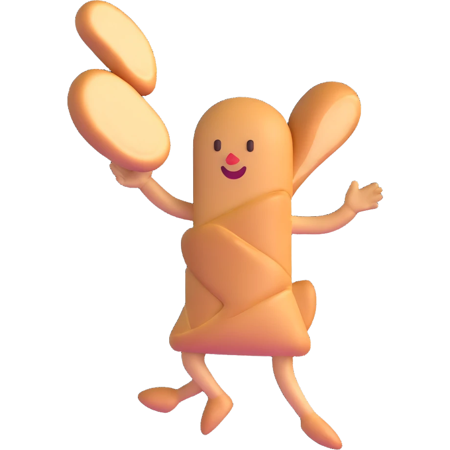 dancing bread emoji