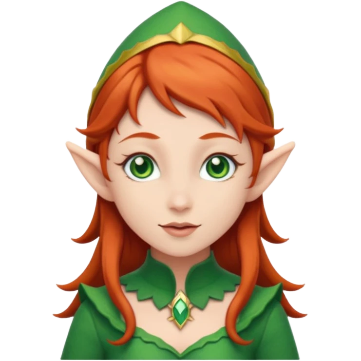 Redhead elf emoji