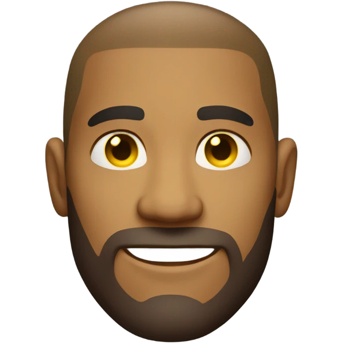 Muscular man yellow emoji