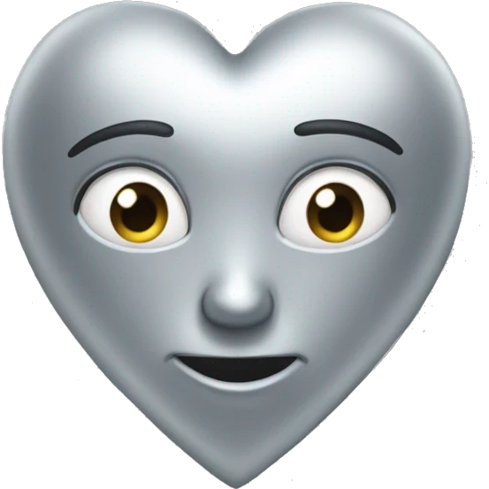 Silver heart  emoji