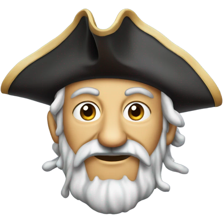 An old pirate with tentacles instead of a beard  emoji
