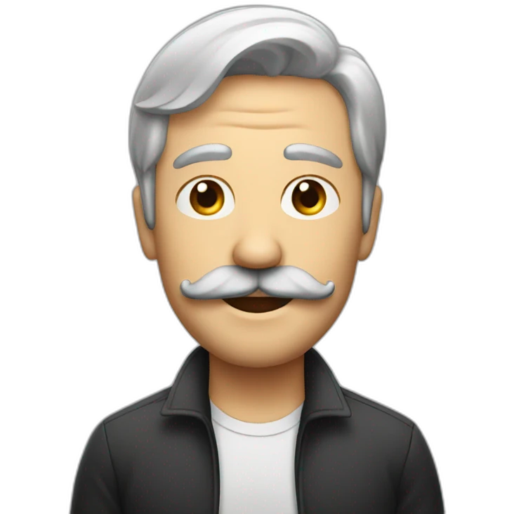 Man with moustache  emoji