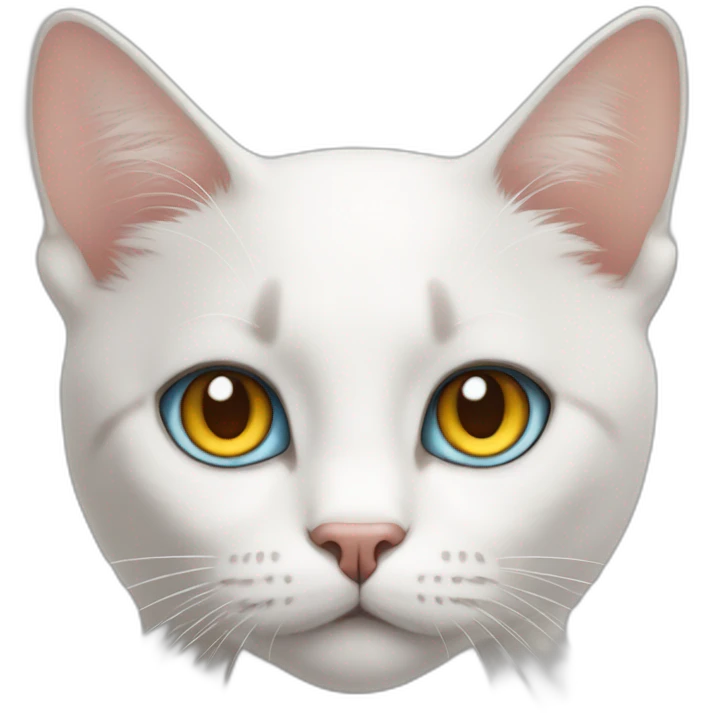 Cat with heterochromia  emoji