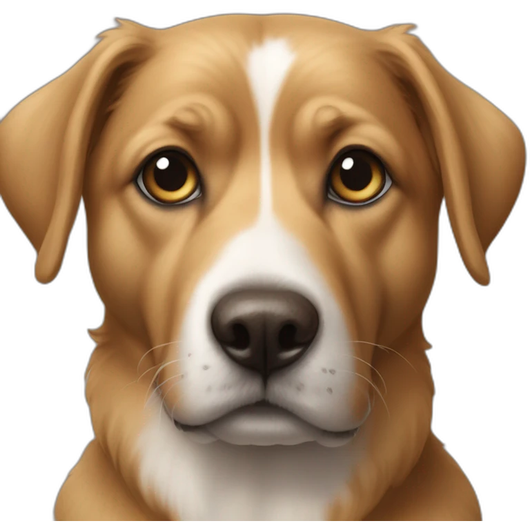 Chien avec des coeurs dans les yeux emoji