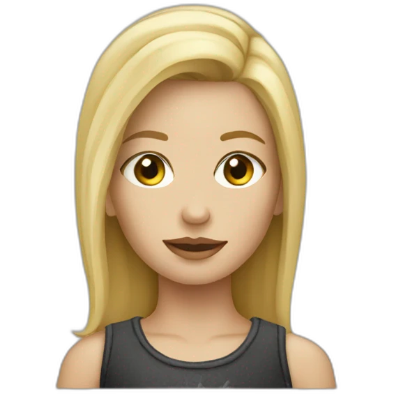 Blonde girl rock drummer emoji
