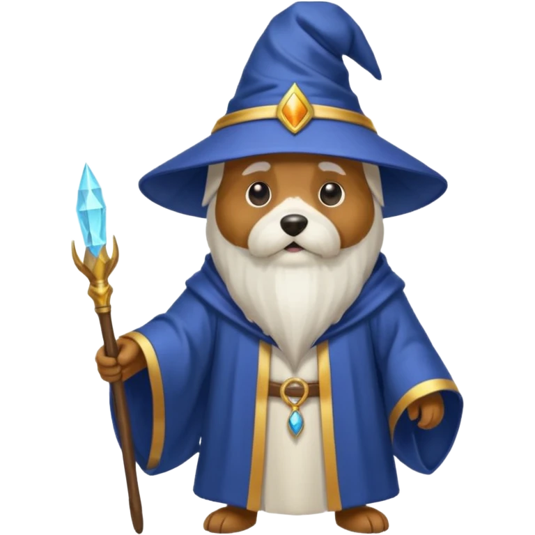 Dog wizard emoji