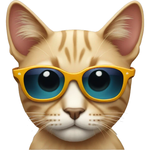 Cat with sunglasses emoji