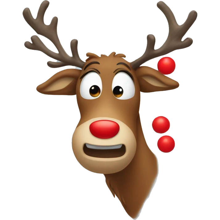 Red Nosed Reindeer emoji
