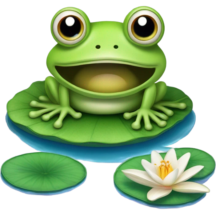 Frog farting emoji