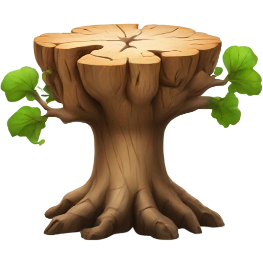 brain tree stump emoji