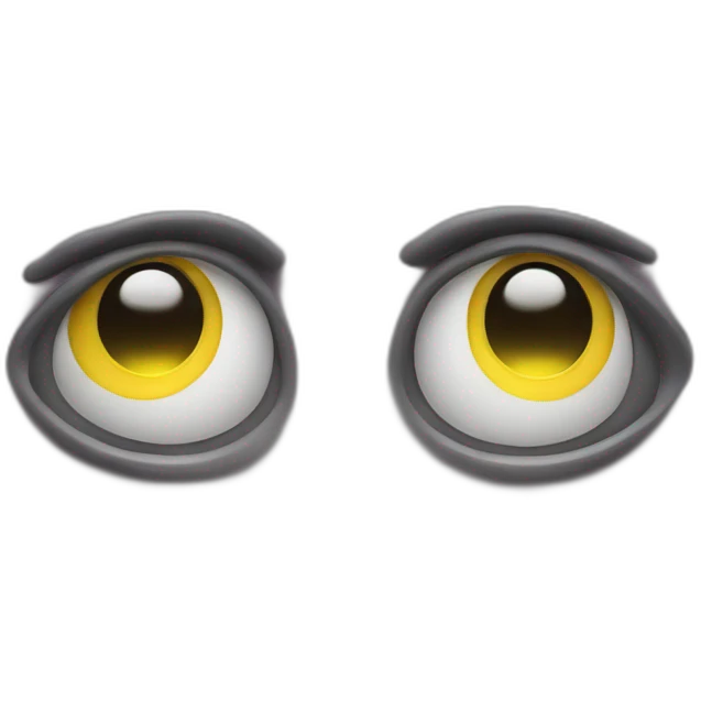 eyes with laser coming out emoji