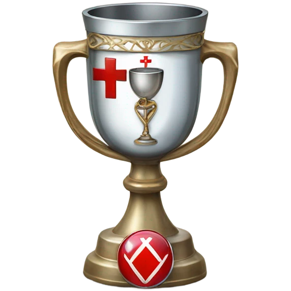 goblet trophy with medical theme emoji