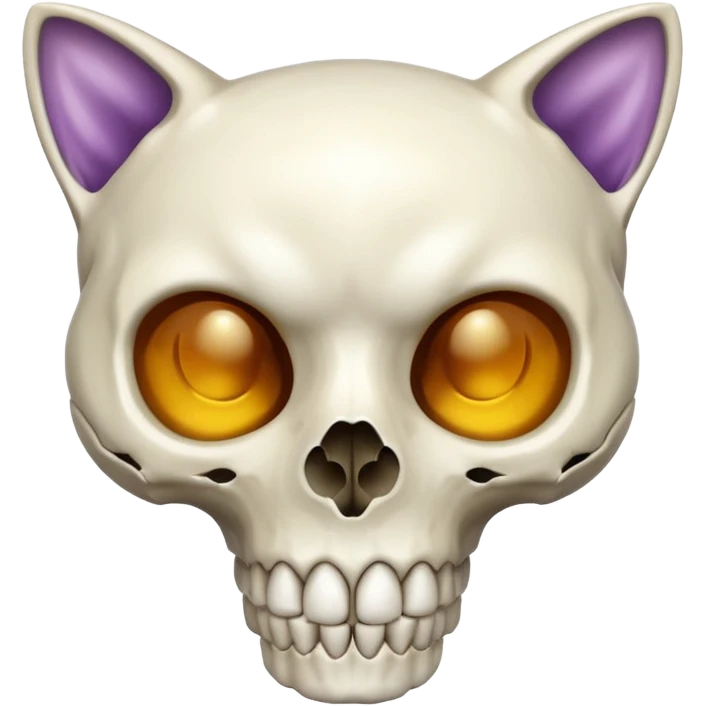 Cat skull emoji