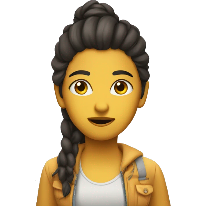 Chica risada, emoji