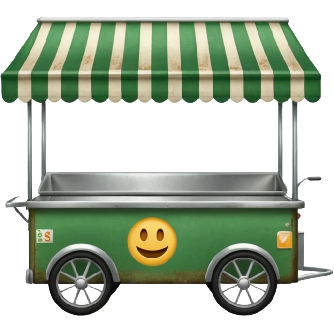 green food cart. emoji
