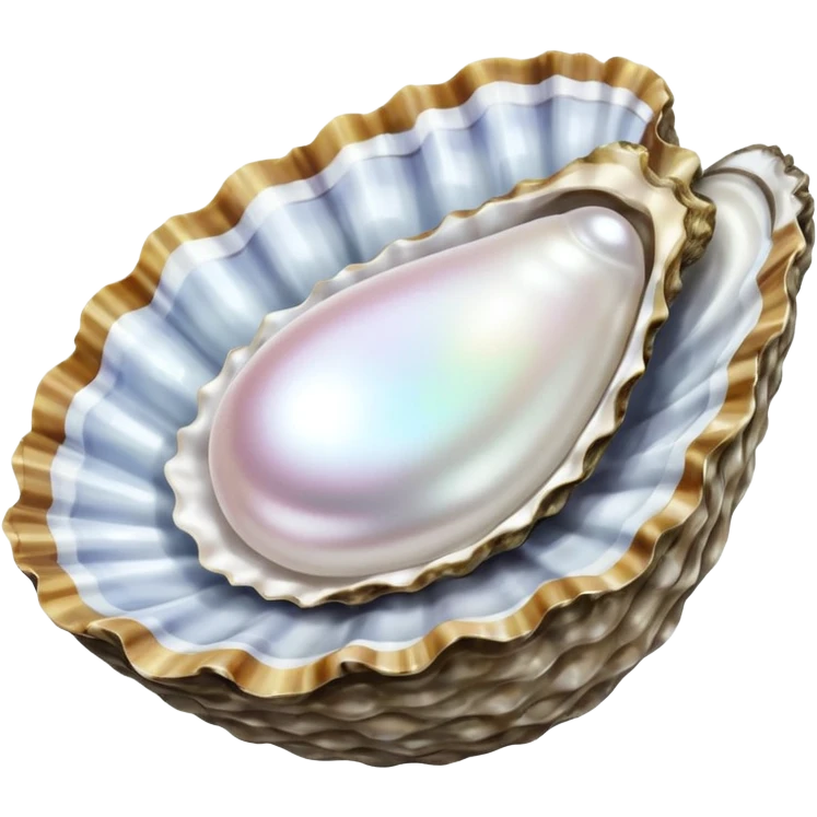 Pearl in oyster emoji emoji