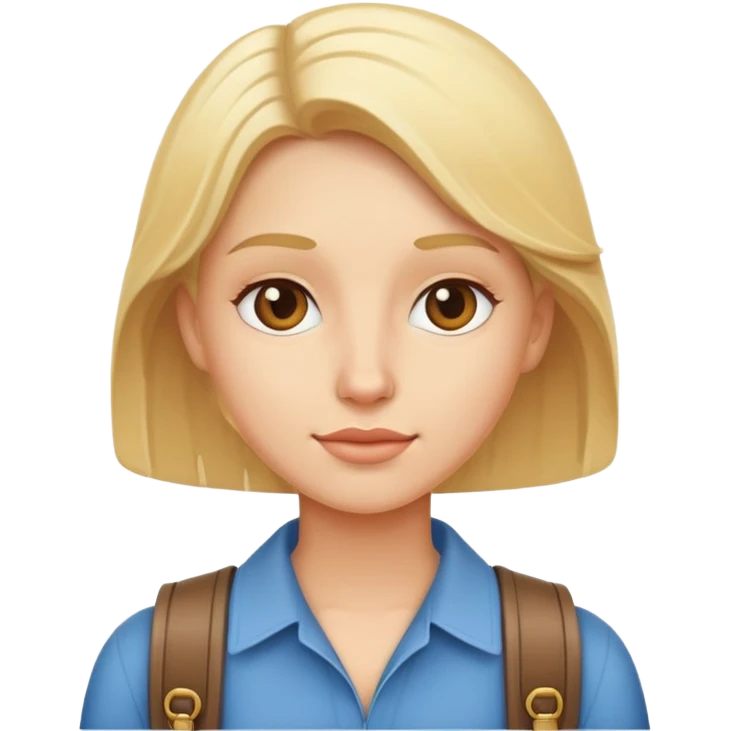 a blond traveler emoji