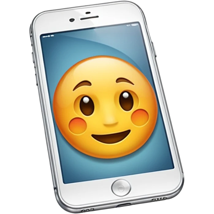 Un iphone transparent emoji