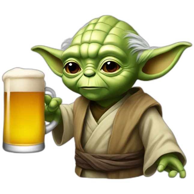 Yoda beer emoji