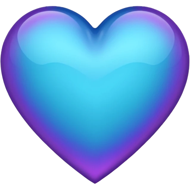 I need a heart with purple, teal, orange, and midnight blue in it. emoji