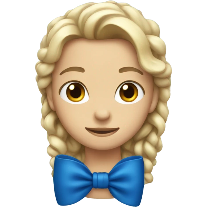 deep blue bow emoji