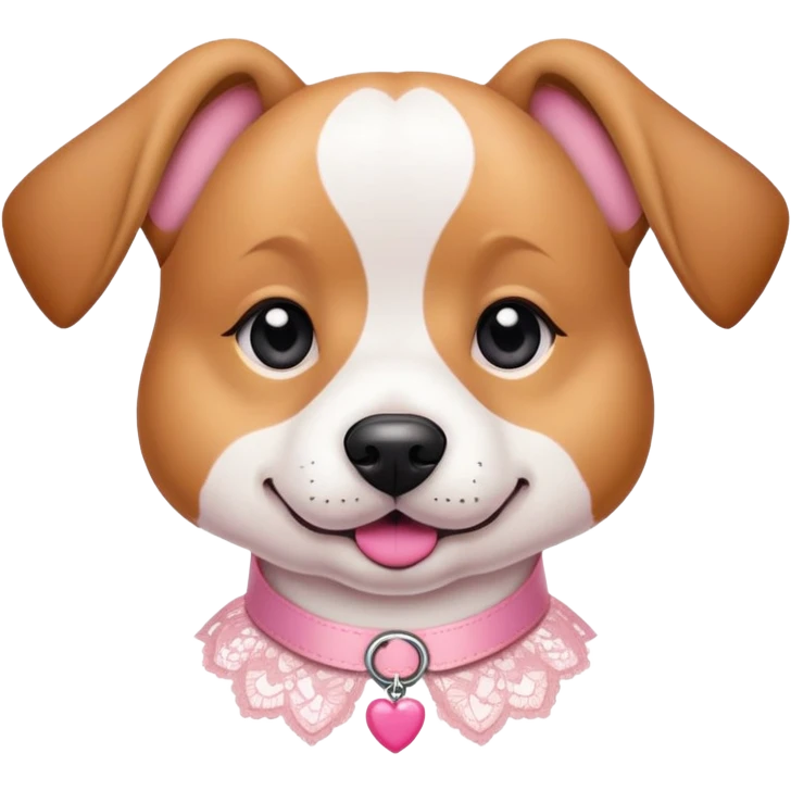 Coquette dog emoji