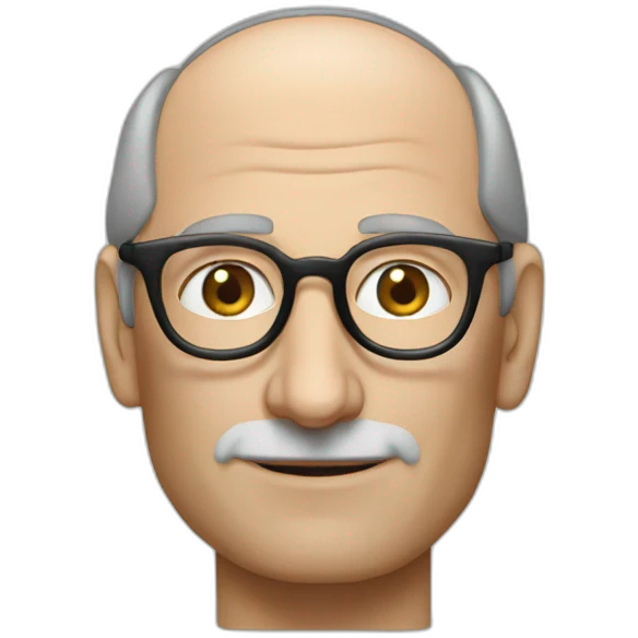 Steve jobs with iphone emoji