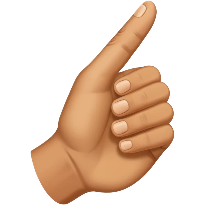 Half-raised thumb emoji