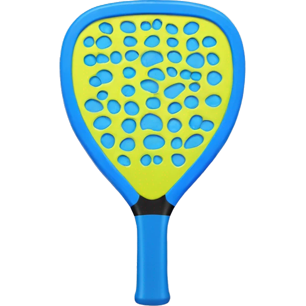 Blue pickleball paddle emoji