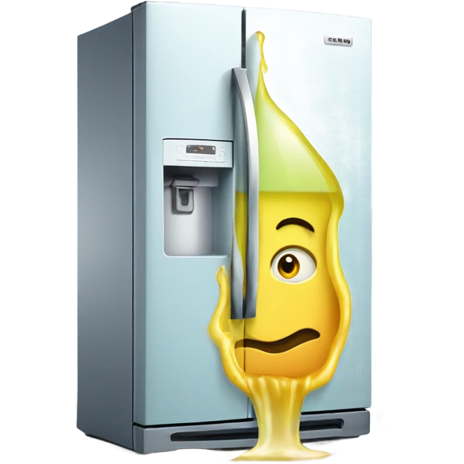 Fridge leaking water  emoji
