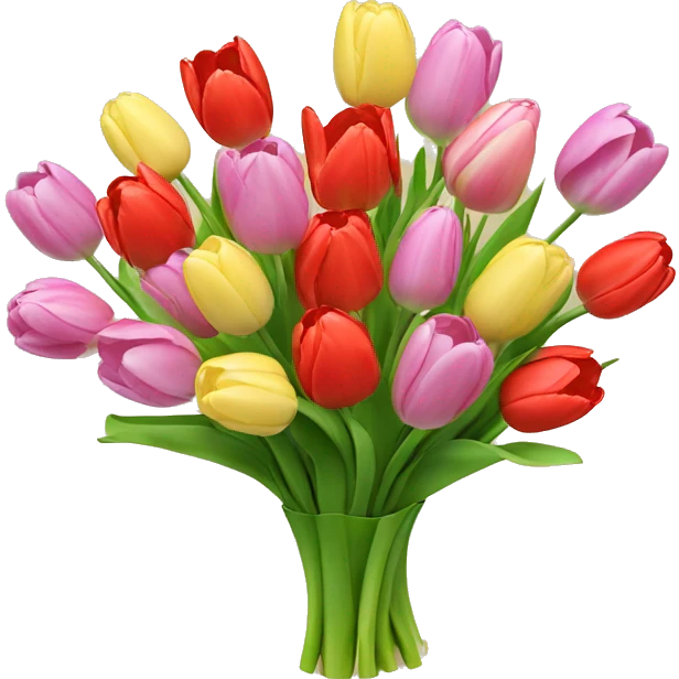 Tulips bouquet￼ emoji