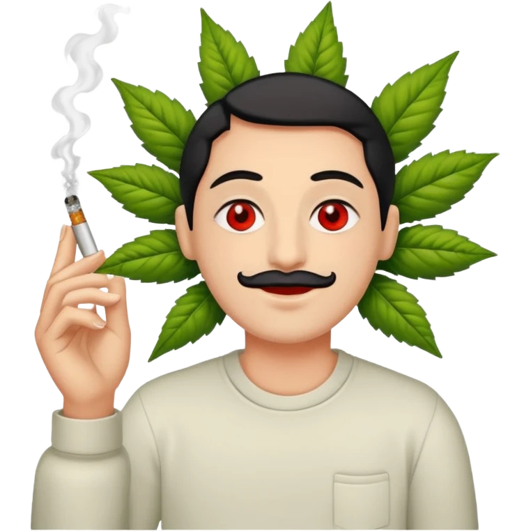 Smoking weed emoji
