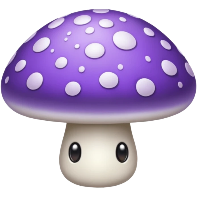 cogumelo roxo e branco emoji