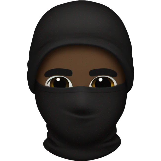 kanye with black balaclava emoji