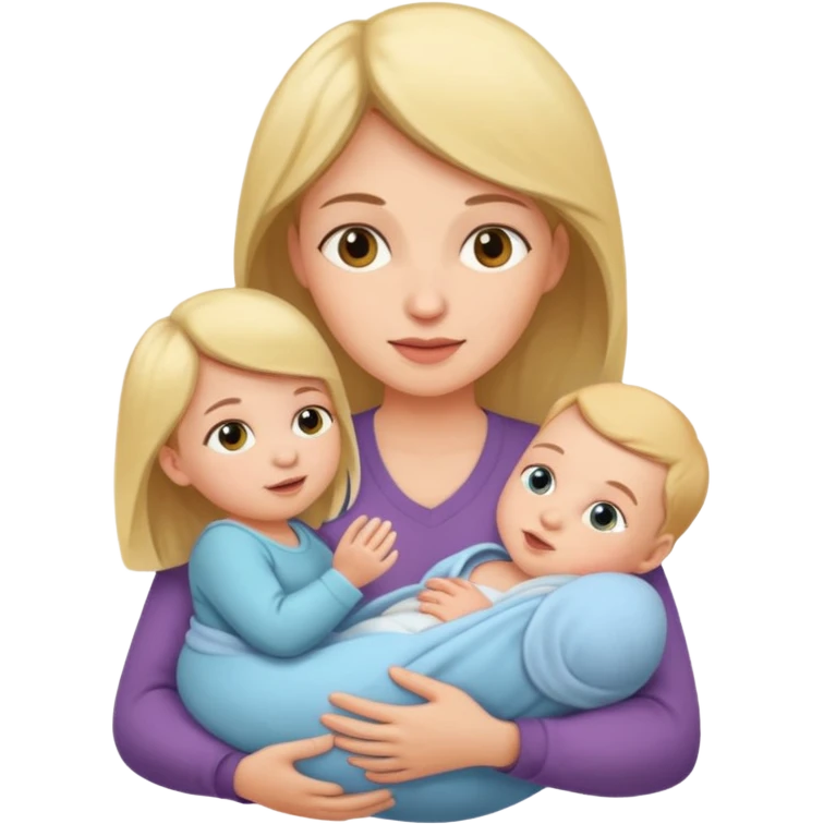 mother with one newborn baby emoji